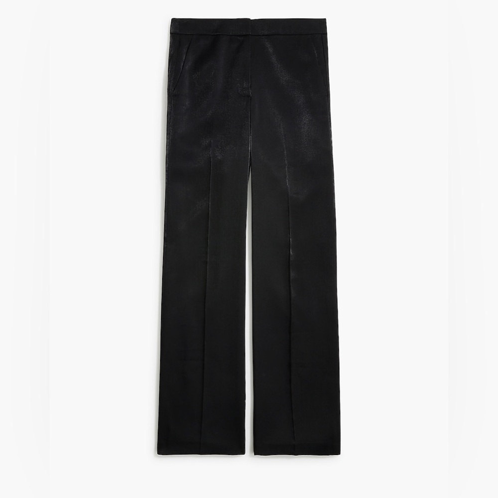 NWT J crew high shine wide leg pants